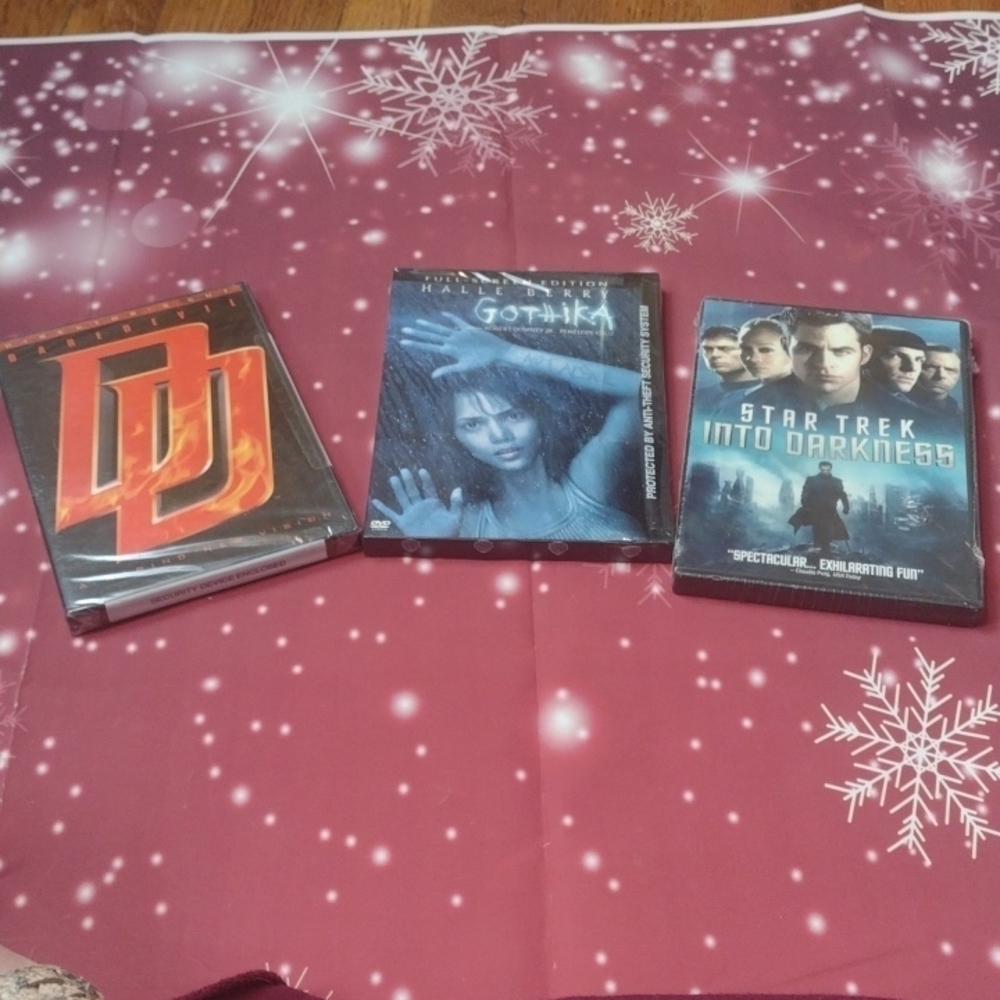 Nwt DVD Lot of 3 DVDs daredevil, gothika, star trek into  darkness